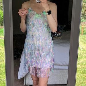 New and never been worn sequin tassel dress. Perfect for Eras, Beyoncé, etc.